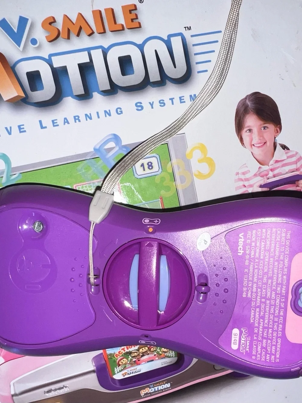 VTech V.smile V-motion Active Learning System With 3 Games PINK Test Works